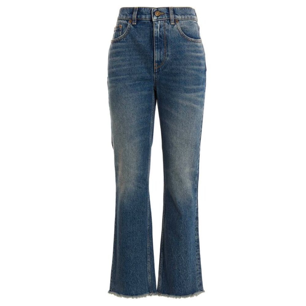 Golden Goose Blue Cotton Flared Women's Jeans